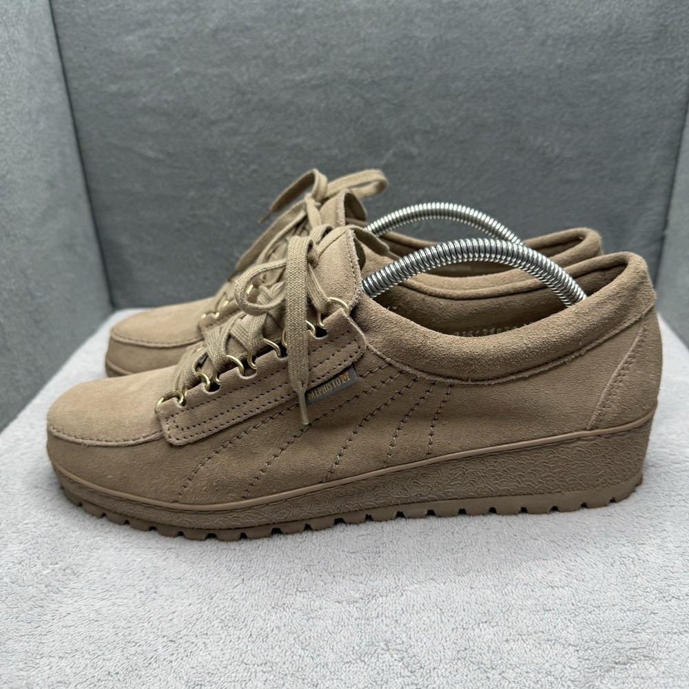 Mephisto Originals Women's 11.5 Taupe Suede Air Relax Walking Shoes Leather